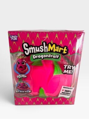 Crazy Fun SmushMart Dragonfruit Squishy Toy NIB RMS